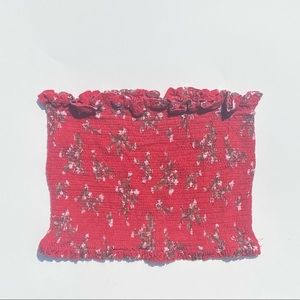 Fashion Nova Scrunch Floral Tube Top